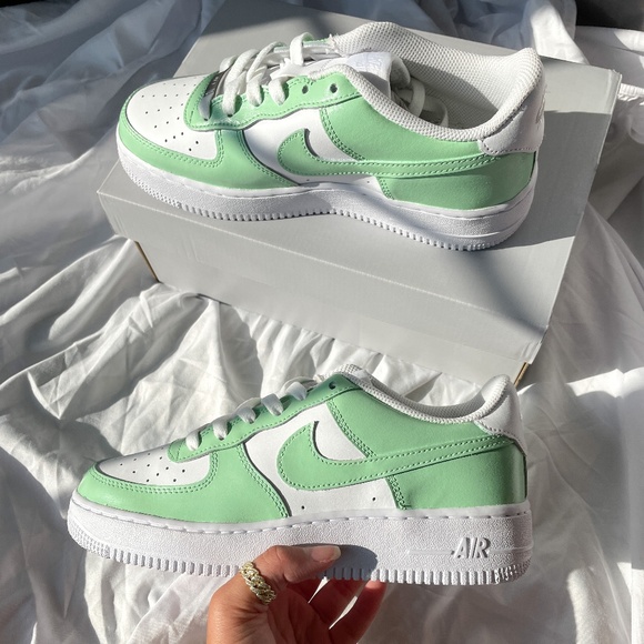 Nike Air Force 1 Spruce Aura Custom - Picture 10 of 12